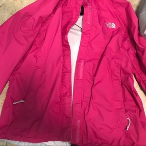 NORTHFACE pink rain jacket